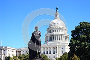 The United States Capitol building in Washington DC