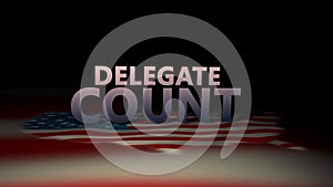 United States Cinematic Election Motion Graphics- Delegate Count Animation