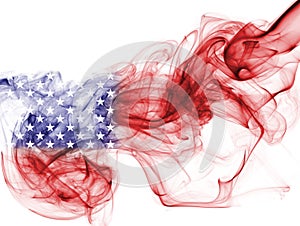 United States flag smoke