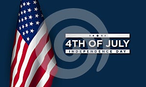 United States Independence Day Background Design. Fourth of July