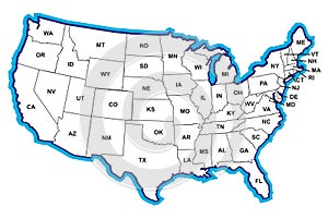 United States Map photo