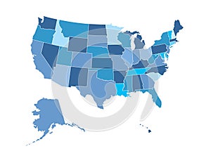 United States map photo