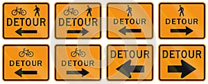 United States MUTCD road sign - Detour photo