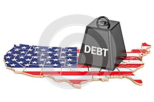 United States national debt or budget deficit, financial crisis