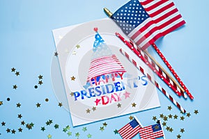 United States National Holidays. American or USA Flag with