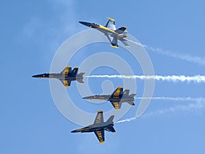 Blue Angels in formation