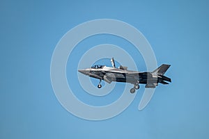 United States Navy F 35-B Fighter Jet in Hover Mode