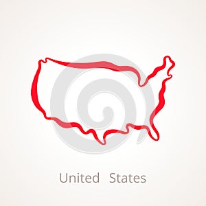 United States - Outline Map