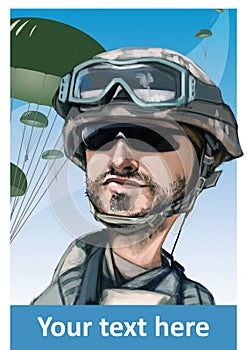 United States paratrooper