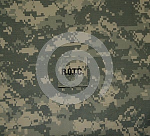 United States ROTC patch on ACU