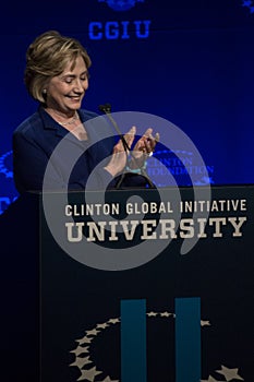 United States Presidential Candidate Hillary Clinton