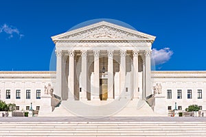 United States Supreme Court Building in Washington DC, USA