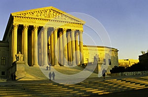 United States Supreme Court evening sunset, Washtington, D.C.