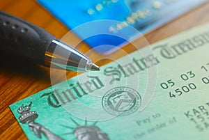 United States Treasury Check photo