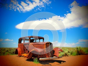 United States USA America Old Rusty Ford car 33