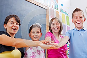 United students and teacher