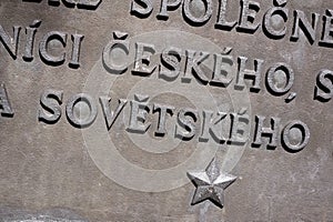 Unity of Czech and Soviet nation