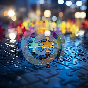 Unity in Diversity: Interconnected Puzzle Pieces Symbolizing Global Harmony