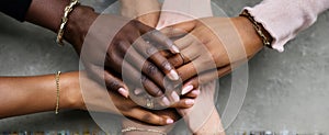 The Unity of Hands Signifying Strength and Togetherness in Diversity.AI generated image