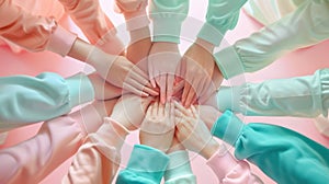 The Unity of Team Hands.AI generated image