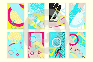 Universal abstract posters set