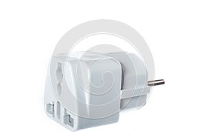 Universal American to European travel adapter converter plug photo