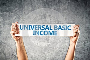 Universal basic income concept