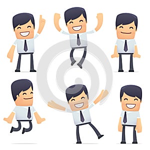 Universal characters in different poses.