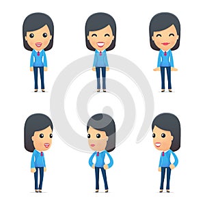 Universal characters in different poses.