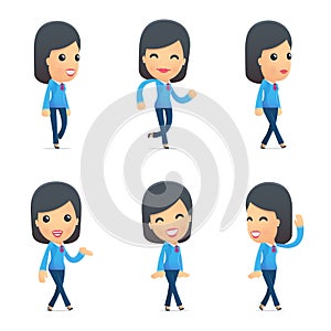 Universal characters in different poses.