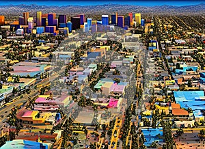 Universal City neighborhood in Los Angeles, California USA.