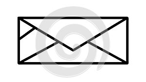 Universal Closed Envelope Icon Vector Graphic, vector design Generative AI