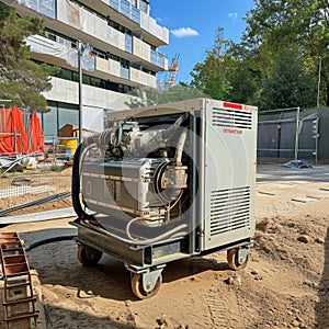 Universal compressor on construction site