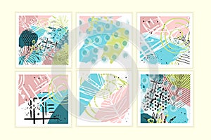 Universal floral posters set
