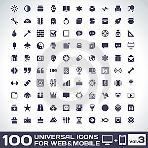 100 Universal Icons volume 3 photo