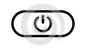Universal Power Button On Off Control Vector Icon, vector design Generative AI