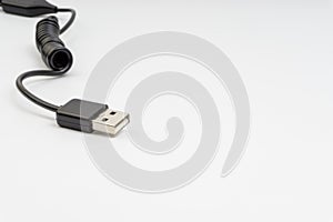 Universal recharger head isolated on white background photo