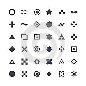 Universal unique Icons For Web and Mobile. Black and white style isolated vector object.