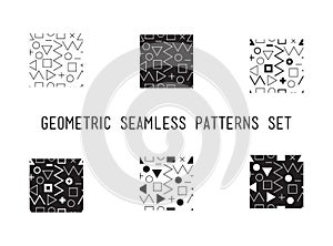 Universal vector lineal geometric seamless pattern