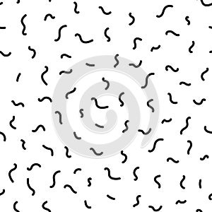 Universal vector seamless pattern of simple elements