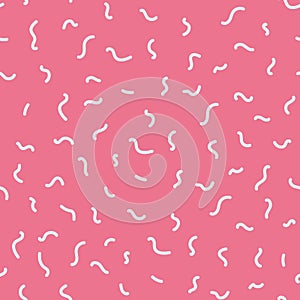 Universal vector seamless pattern of simple elements