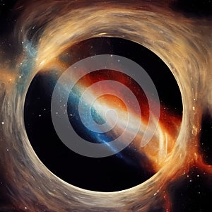 Universe galaxy black hole science fiction background. Space abstract backdrop