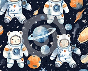 The Universe kids elephant fox cat and bunny space suit are stars.