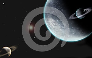 Universe with planets