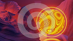 Universe and space ,exploration of the the Planet`s Surface. Star gate , Universe Concept. 3d render