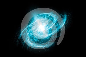Universe spiral galaxy abstract background. Stars, planets, nebula and fantastic galaxy