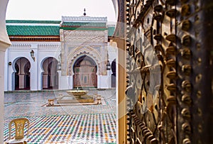 University al-Qarawiyyin. Fez El Bali Medina. Fez, Morocco.