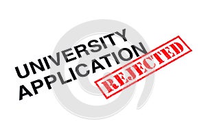 University Application Rejected