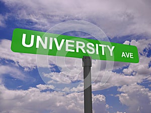 University avenue sign