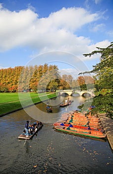 Cam River in Cambridge University